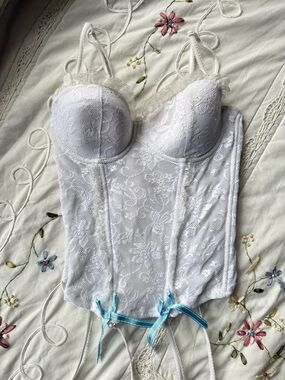 Y2K Lace Bustier Corset Top